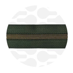 Zipper-sage green-antiquebrass