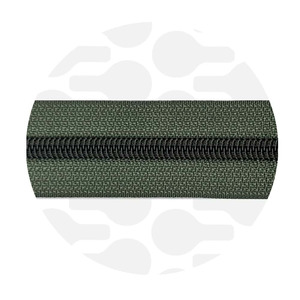 Zipper-sage green-black