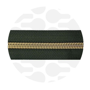 Zipper-sage green-gold