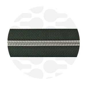 Zipper-sage green-nickel