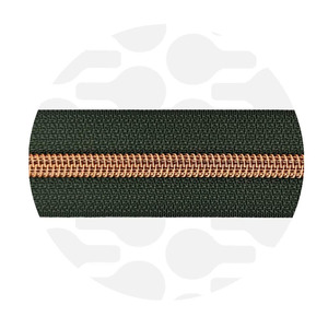 Zipper-sage green-rosegold