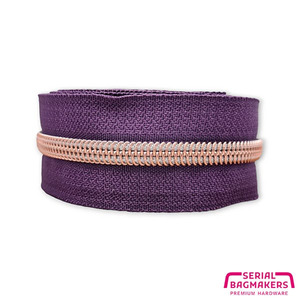zippertape5-nyloncoil-aubergine-rosegold