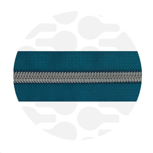Nordic Teal - Nickel Nylon Coil Zipper