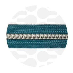 zipper-ocean blue-nickel