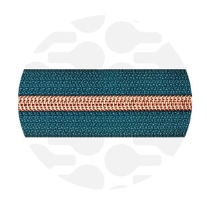 zipper-ocean blue-rosegold