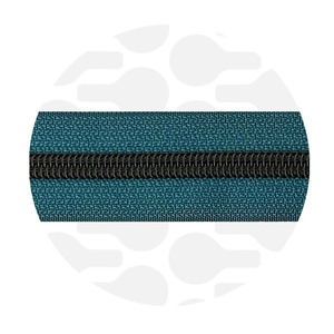 zipper-ocean blue-black