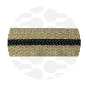 Washed-linen-Black Nylon coil Zipper