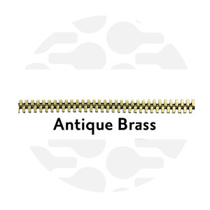 Antique Brass Zippers