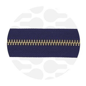 Zipper Metal Dark blue Gold