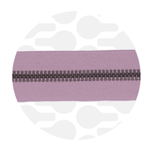 Zipper Metal Dusty pink Antique-brass