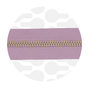 Zipper Metal Dusty pink Gold