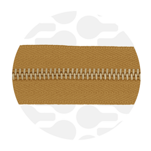 Zipper Metal Ochre Gold