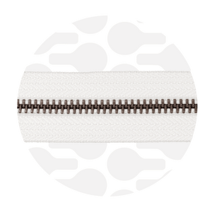 Zipper Metal Off white Antique brass