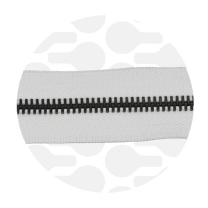 Zipper Metal Off white Black
