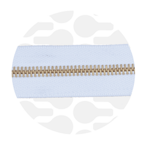 Zipper Metal White Gold