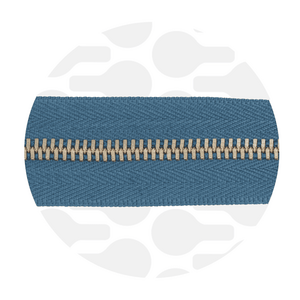 Zipper Metal Peacock Gold