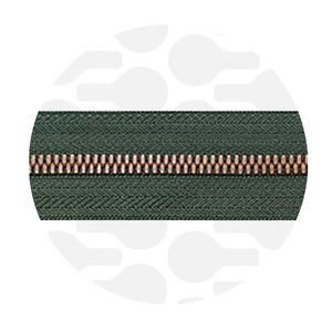 Metal Zipper 5 Sage Green - Copper