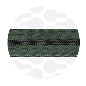Metal Zipper 5 Sage Green - Black