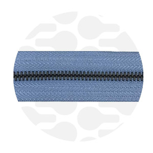 Cloudy-black-metal zipper