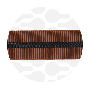 Zipper Striped Toffee Black