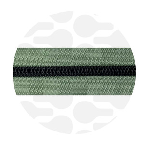Zipper nylon coil Willow Green Black