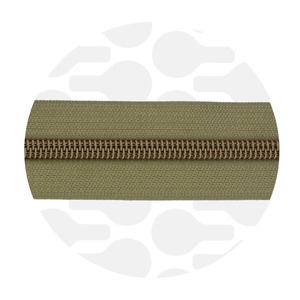 Mossy Green-Antique brass Nylon Coil Zipper