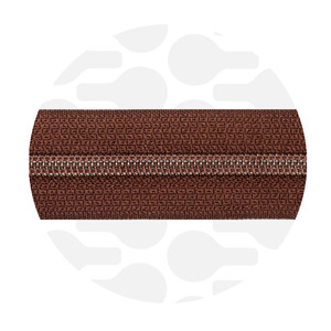 Zipper nylon coil Earth Brown copper