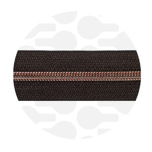 Zipper nylon coil Brownie Chocolate copper