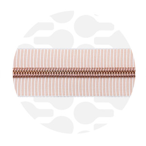 Zipper Striped Peachy Rose gold