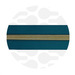 Nordic Teal - Gold Nylon Coil Zipper