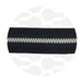 black-nickel-metal zipper