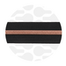 Zipper nylon coil Black rose