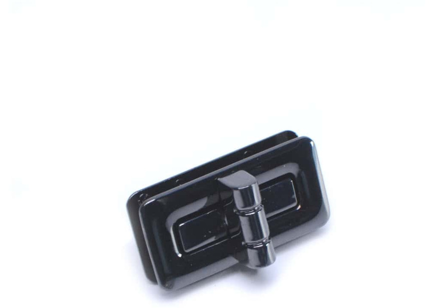 Rechthoekige draaisluiting Zwart nikkel