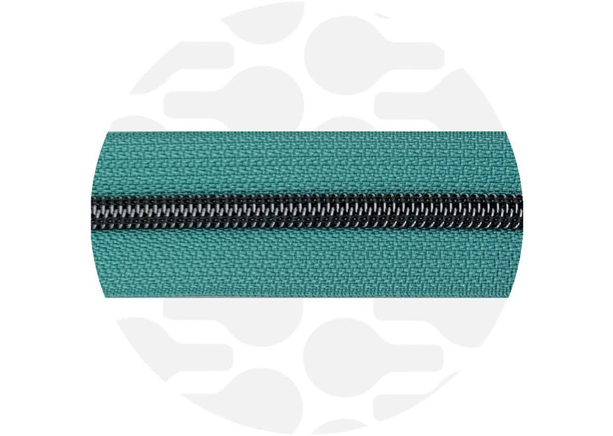 seaspray Teal-Gun Nylon Coil Zipper