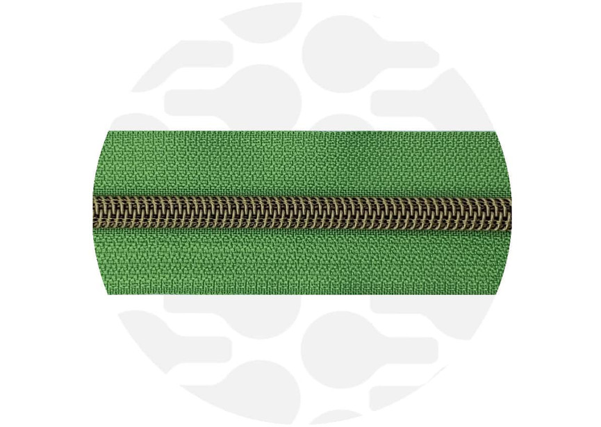 Apple Green-Bronze Nylon Coil zipper