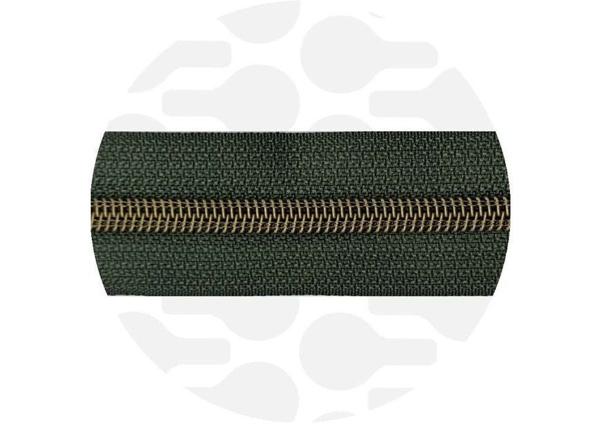 Zipper-sage green-antiquebrass