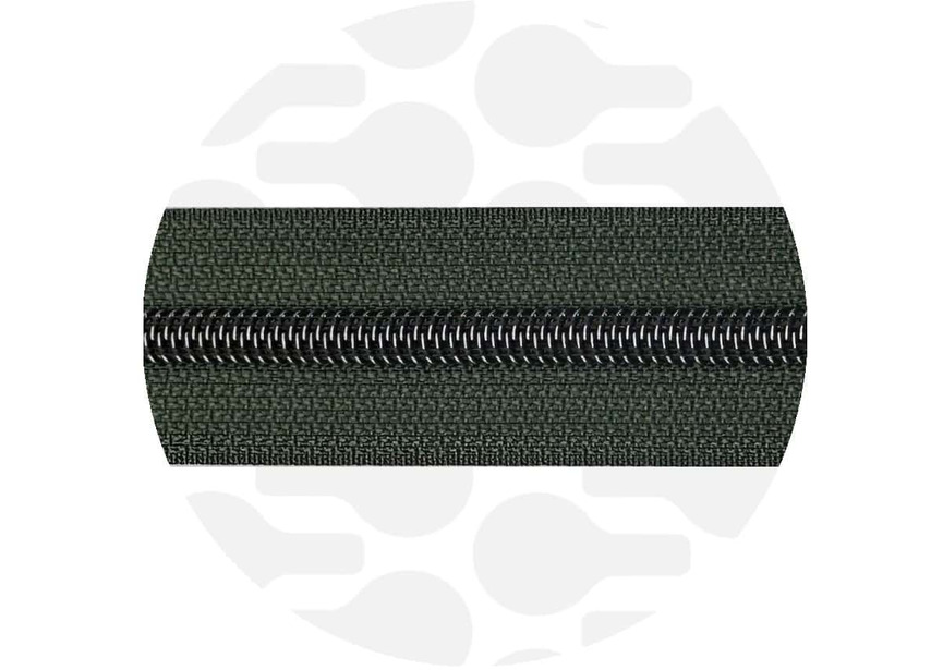 Zipper-sage green-gunmetal