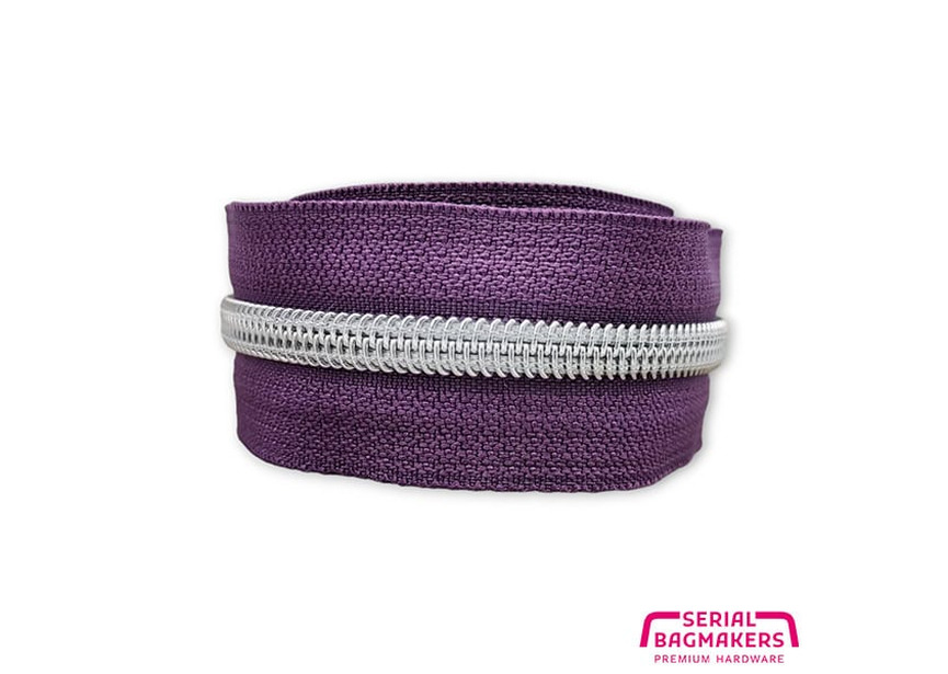 zippertape5-nyloncoil-aubergine-silver