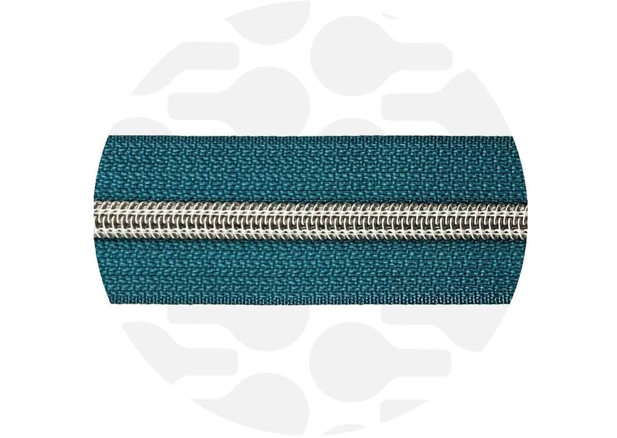 zipper-ocean blue-nickel