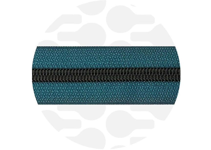 zipper-ocean blue-black