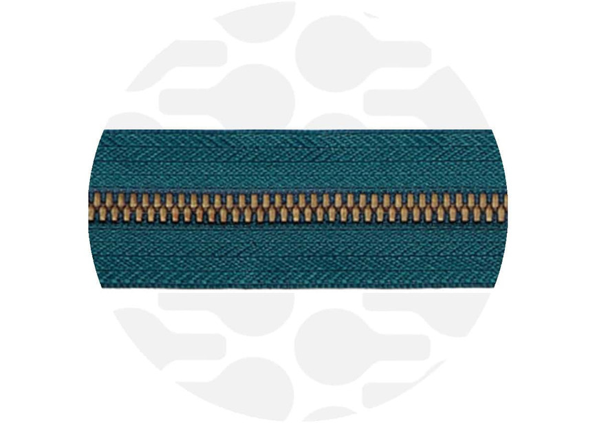 oceanblue-brass-metal zipper