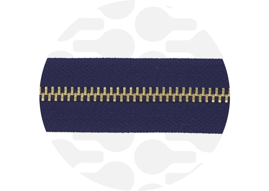 Zipper Metal Dark blue Gold