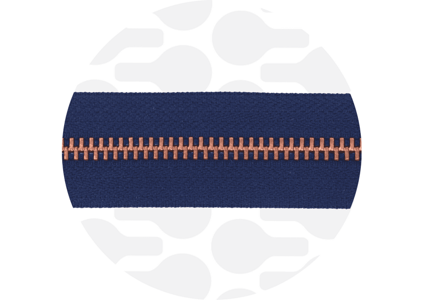 Zipper Metal Dark blue Rose gold
