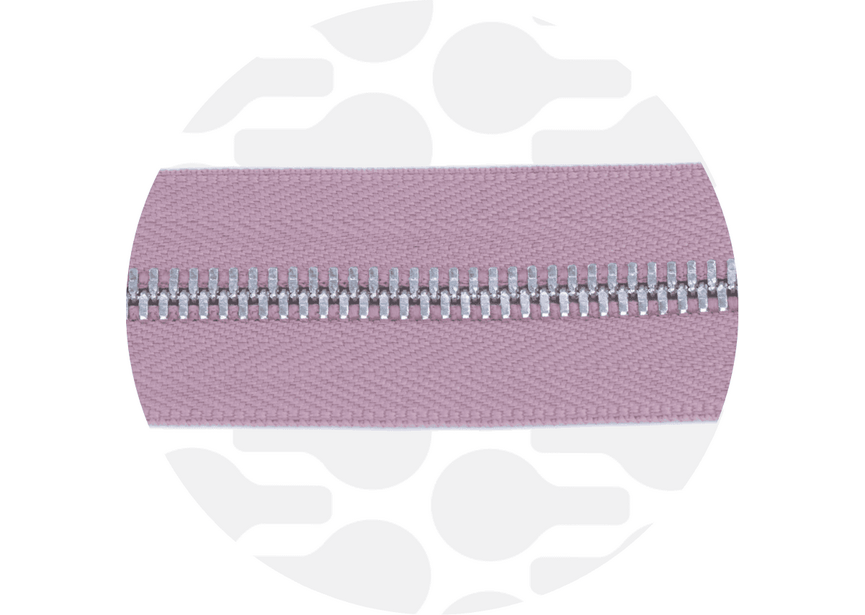 Zipper Metal Dusty pink Nickel