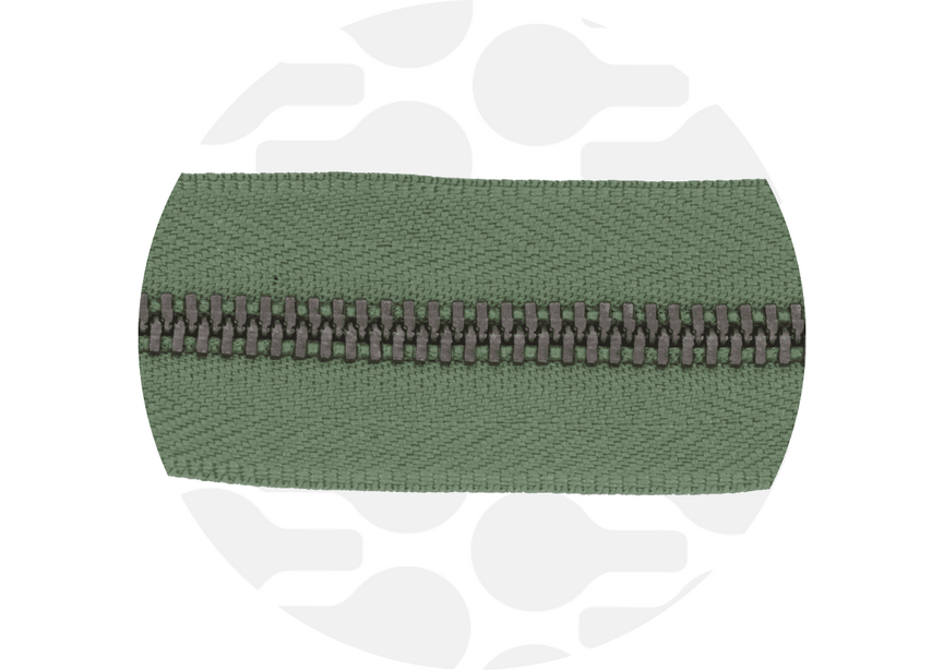 Zipper Metal Olive Antique-brass