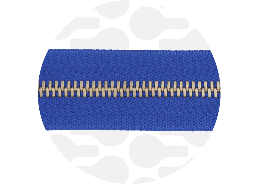 Zipper Metal Royal blue Gold