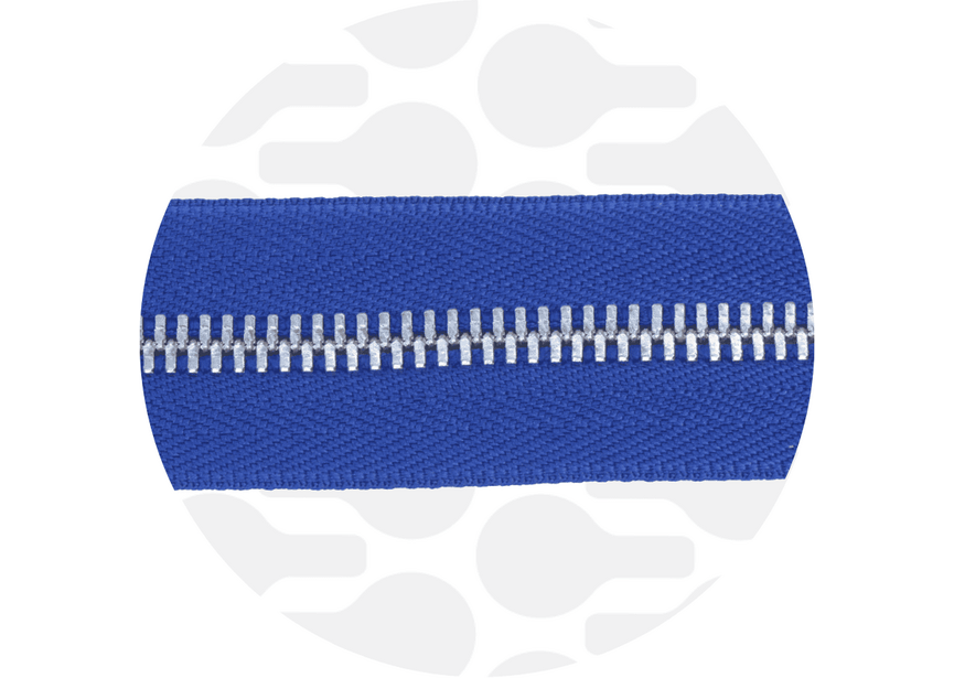Zipper Metal Royal blue Nickel