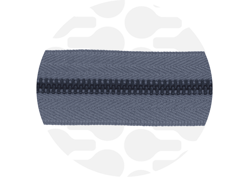 Zipper Metal Stone Black