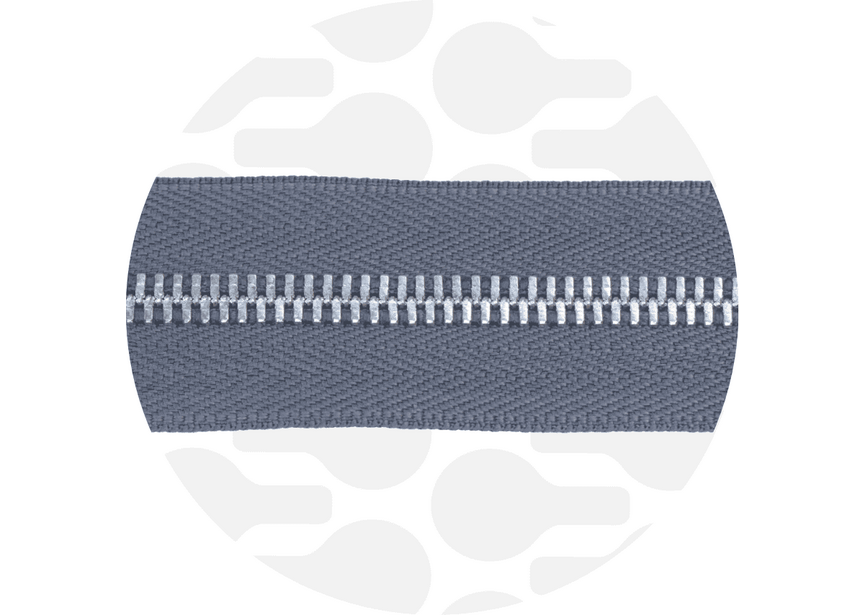 Zipper Metal Stone Nickel