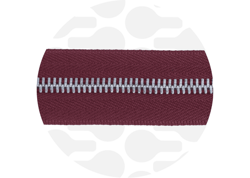 Zipper Metal Whine red Nickel